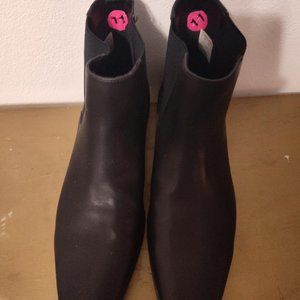 CALVIN KLEIN MENS BLACK ANKLE HIGH BOOTS
